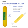 Kit 5 filtri, remineralizzatore, Membrana 75 GPD in linea ad osmosi inversa MOON75LINE