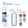 Juego 4 filtros osmosis inversa