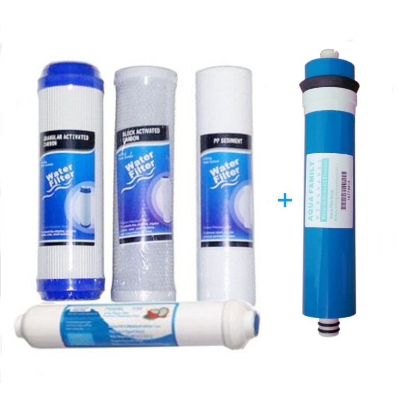 Kit OFERTA membrana 4 filtros osmosis inversa compatible MERCABOMBA 