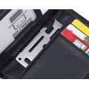 Strumento card e multifunzione. Acciaio inossidabile. 11 funzioni.