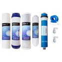 Kit  membrana 100 GPD + 4 filtros osmosis inversa